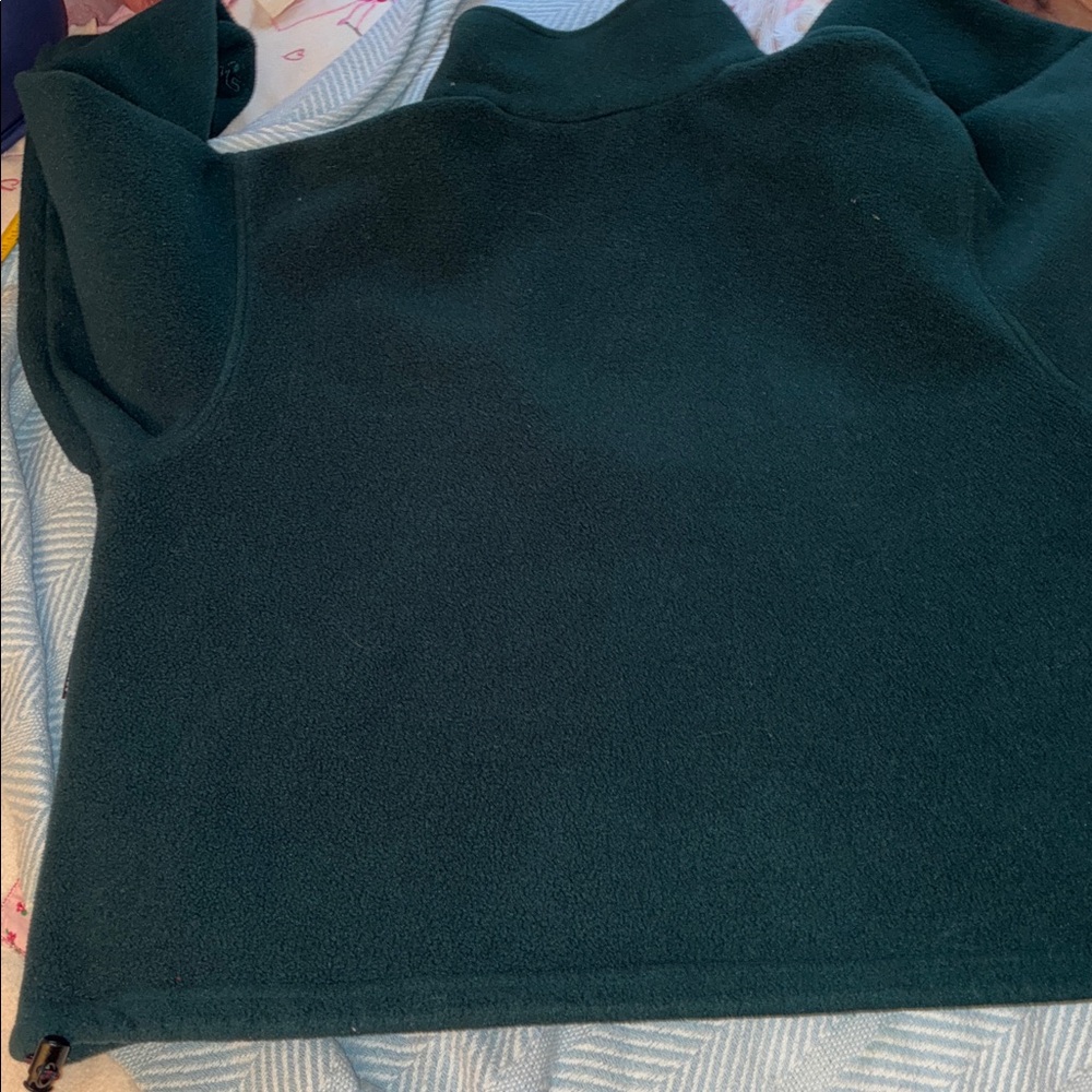 EMS Vintage 90s green half-zip fleece Eastern Mountain Sport - Picture 9 of 9